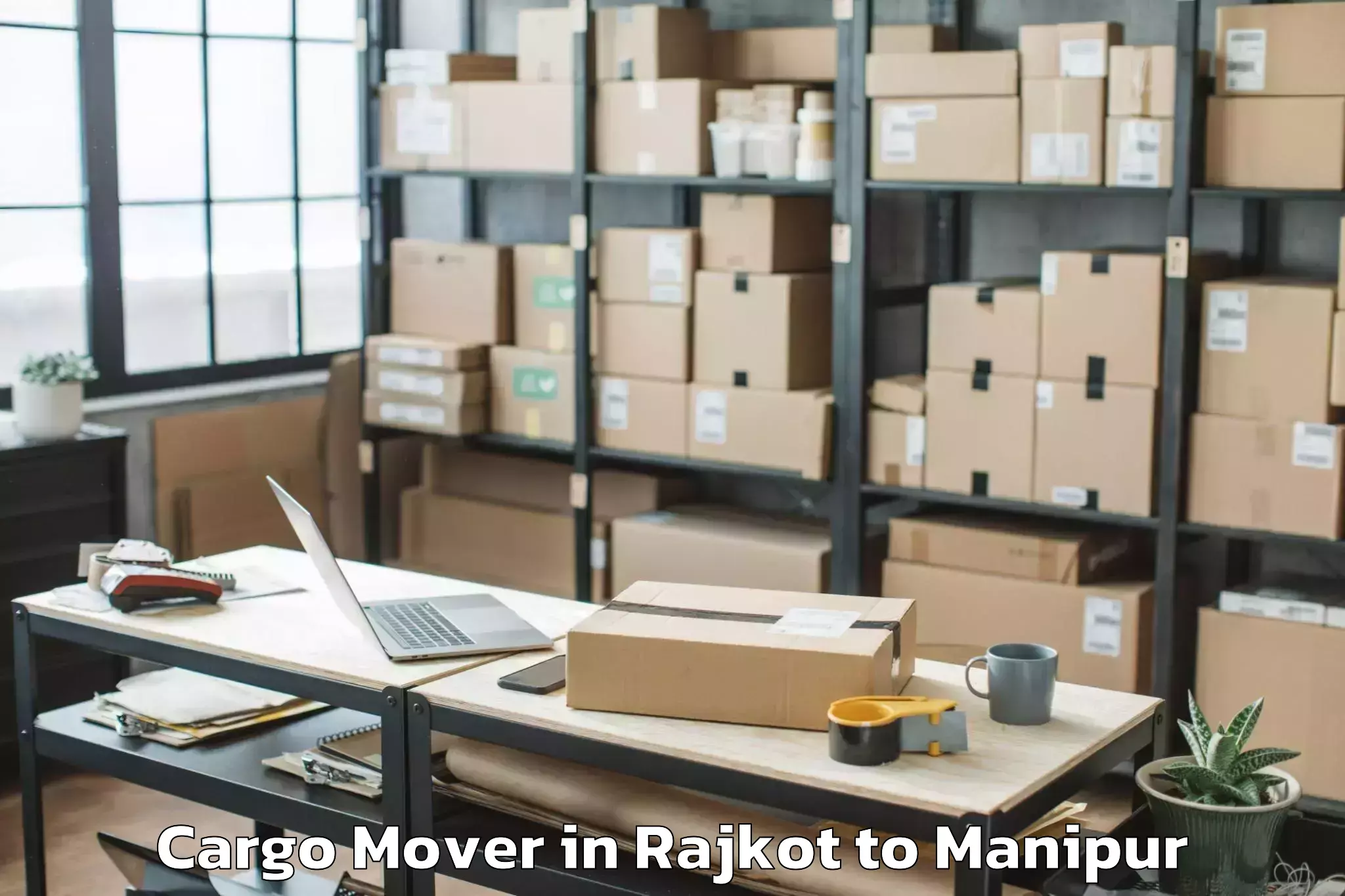 Reliable Rajkot to Lamphelpat Cargo Mover